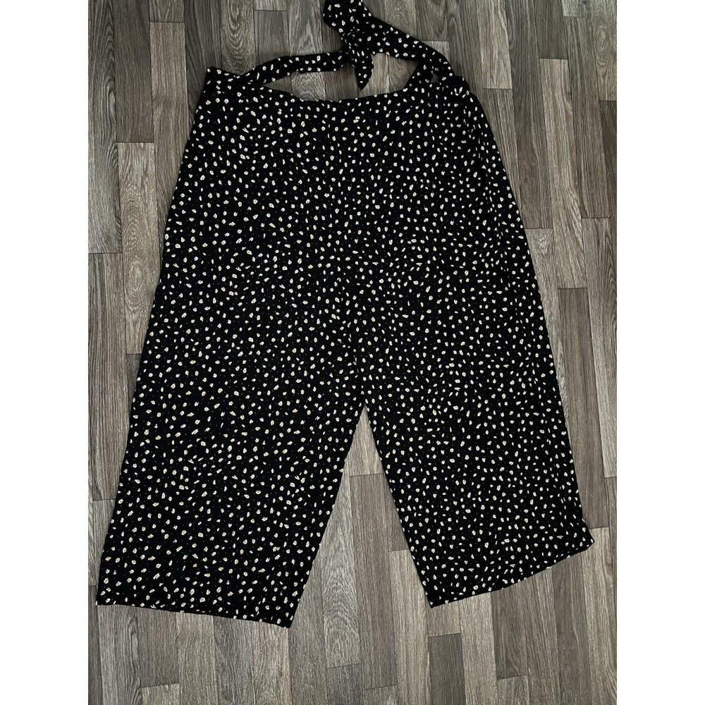 Bloom Chic Women’s Pants Plus 22/24 Polka Dot Wide Leg Elastic Waist With Tie